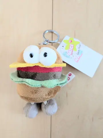 새상품 니키 햄버거 키링 NICI 마스코트