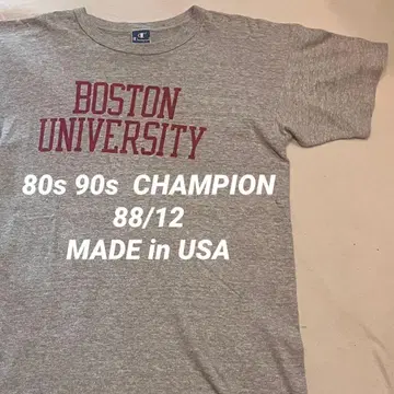 [ USA제 ] 80s 90s Champion 88/12 덤블 T셔츠 L