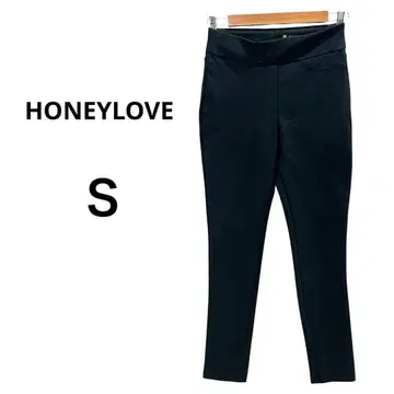 HONEYLOVE 블랙 바지 S 팬츠 스키니 수트 레이온