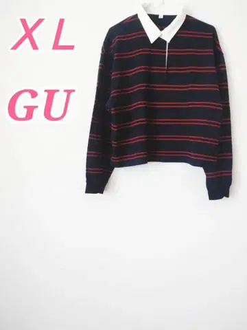 GU 네이비 XL 긴팔 라거 셔츠 스포티 캐주얼 코디