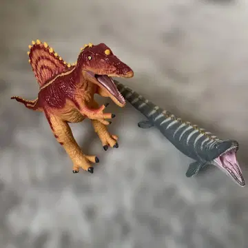 [해중 배틀] 스피노사우루스 모사사우루스 플라스틱 모델 약 40cm