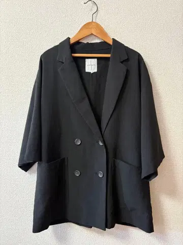 LEPSIM 렙심 린넨풍 칠부 소매 자켓 블랙