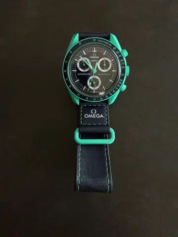 Moonswatch 터콰이즈 정품 옵션 밴드 포함