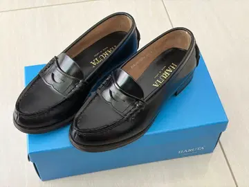 HARUTA 하루타 천연 가죽 로퍼 블랙 21.5cm EE
