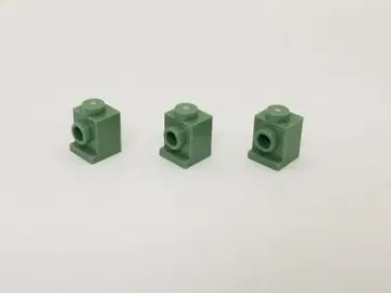 레고 1x1 헤드라이트 블록 샌드 그린 3 피스