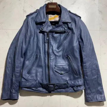 schott 샷 가죽 자켓 네이비 40 L 아메리칸 러그 씨