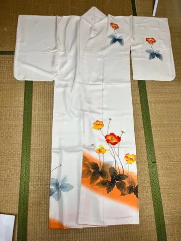 기모노 호몬기 포멀 레트로 코몬 야마토 해외 기념품 시치고산 앤티크