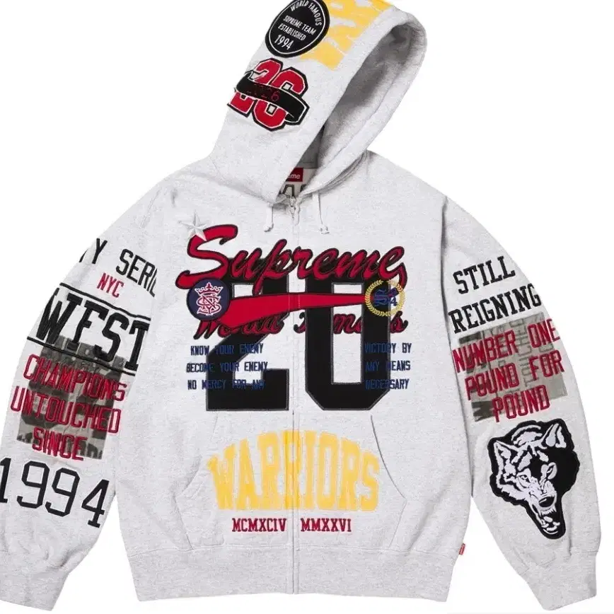 Supreme X Champion 24 SS Hoodie Zip Up Navy Large | Bunjang Global