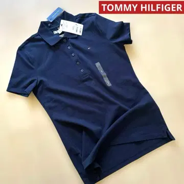 TOMMY HILFIGER 타미힐피거 피케 셔츠 네이비 반팔 S