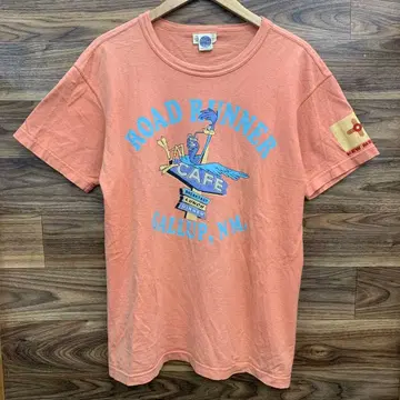 중고 TOYS McCOY ROAD RUNNER 프린트 T셔츠