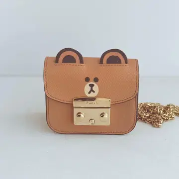 FURLA LINE 브라운 한정판 마이크로 미니 숄더백