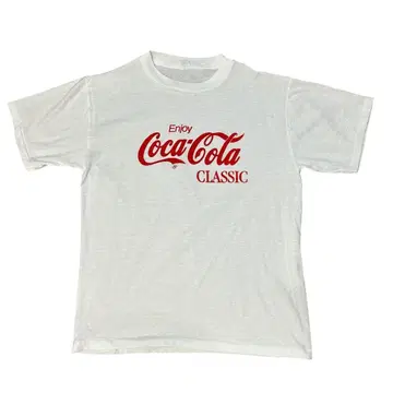 빈티지 80s USA제 코카콜라 기업 티셔츠