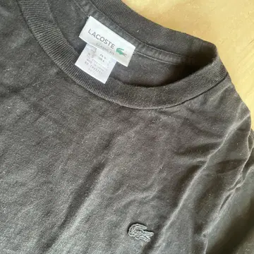 LACOSTE 블랙 긴팔 티셔츠
