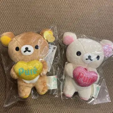 코리락쿠마 차이로이코구마 매달린 봉제 인형 퓨레구미