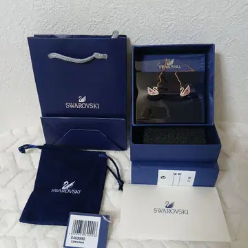 스와로브스키 스완 드롭 귀걸이