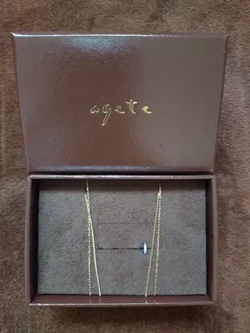 [agete/아게트] 롱 목걸이 60cm K10 조절 포함