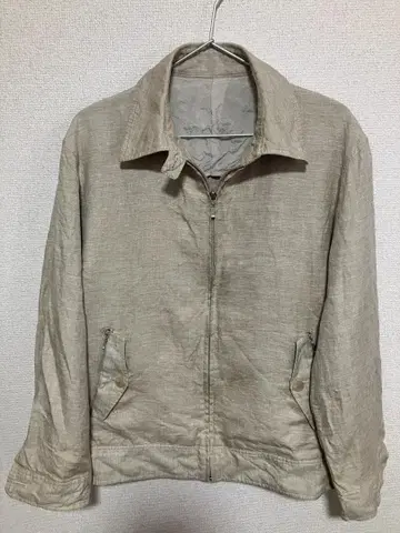 최고봉 체스터발리 린넨 실크 지퍼 자켓 블루종 새빌 로우 40