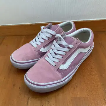 VANS 올드스쿨 23cm 핑크 스웨이드 스니커즈 인기 컬러