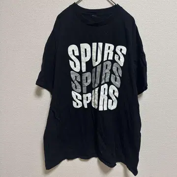 SPURS 스퍼스 블랙 NBA 팀 로고 T셔츠 스트릿 구제 의류
