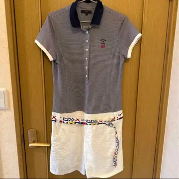 Callaway 캘러웨이 폴로 원피스 보더 LL 빅 사이즈