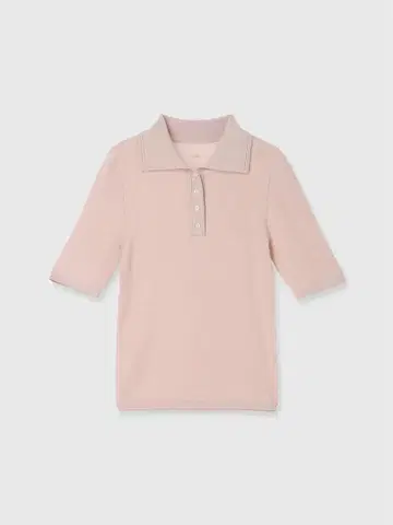 anuans 텐셀 폴로 니트탑 F PINK