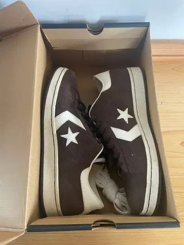 CONVERSE 프로 레더 스웨이드 브라운 28cm