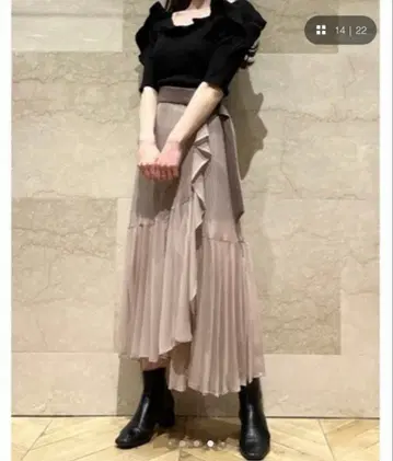 snidel 플리츠 스커트 라이크 숏팬츠