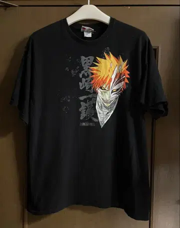 [ US 구제 의류 BLEACH 쿠로사키 이치고 XL 블랙 ]