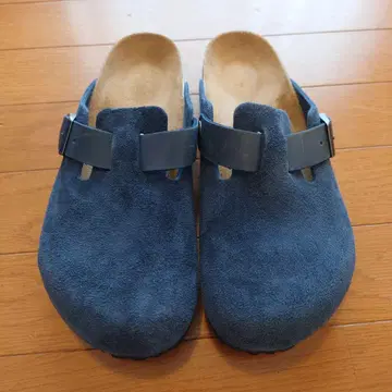 BIRKENSTOCK 네이비 스웨이드 보스턴 41