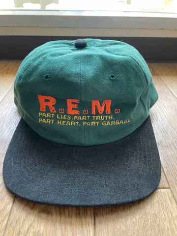 레어 당시물 90s R.E.M. 프로모 6패널캡 밴드 CAP