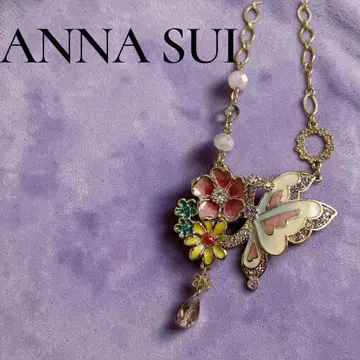 ANNA SUI 안나수이 꽃과 나비 롱 목걸이