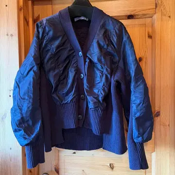 다크 블루 버튼 가디건 ZARA