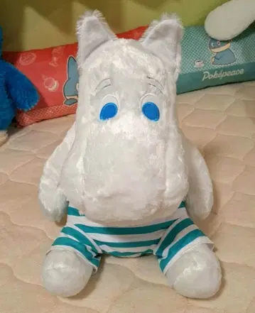 [ 새상품급 미사용품 ] 솜사탕 무민 앉은 봉제 인형