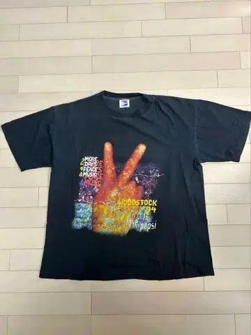 90s 25주년 woodstock 94 락 페스티벌 T셔츠 PEPSI