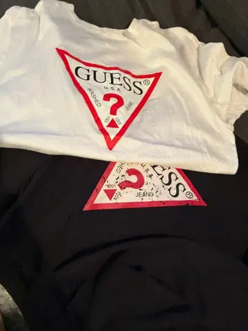 가격 인하 GUESS 반팔 티셔츠 트레이닝복 세트