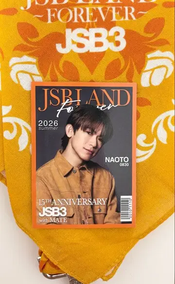 삼대째 NAOTO 반다나 키체인 포토 카드 세트 JSB LAND