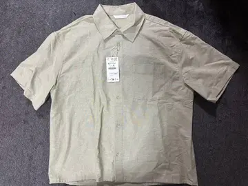 [ 미사용 ] ZARA 워크 셔츠 XL 반팔 셔츠