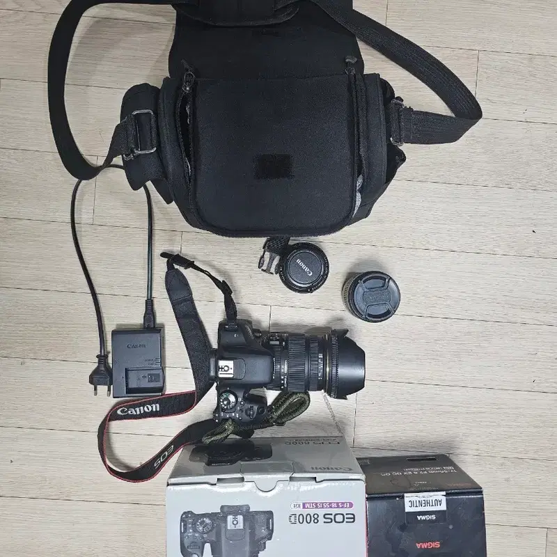 캐논 EOS 800D + 렌즈3종+카메라가방