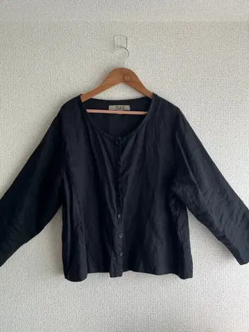 FLAX vintage 린넨 100% 자켓 블라우스