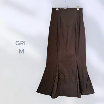 GRL 그레일 머메이드 스커트 캐주얼 심플 어른 걸리시 플레어