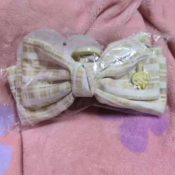 치이카와 (먼작귀) 토끼 리본 곱창 머리 클립 헤어 클립 헤어밴드 트위드