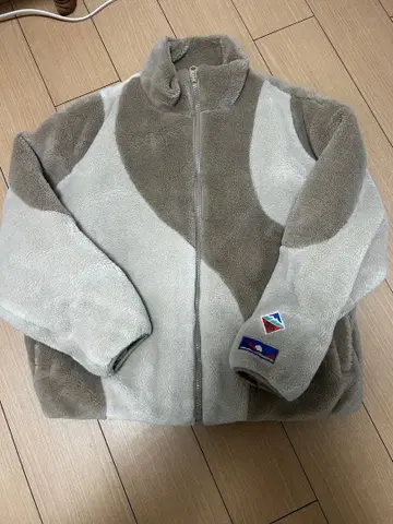 ZARA 플리스 자켓 L 사이즈 그레이 베이지