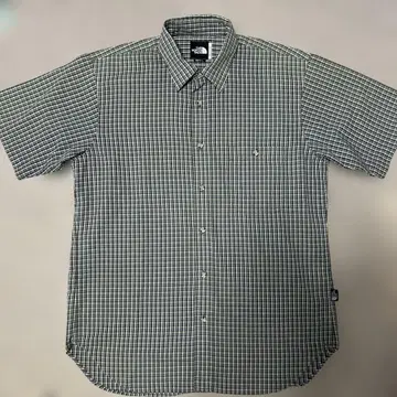 THE NORTH FACE 체크 무늬 반팔 셔츠 시티 노움코어 구제 의류