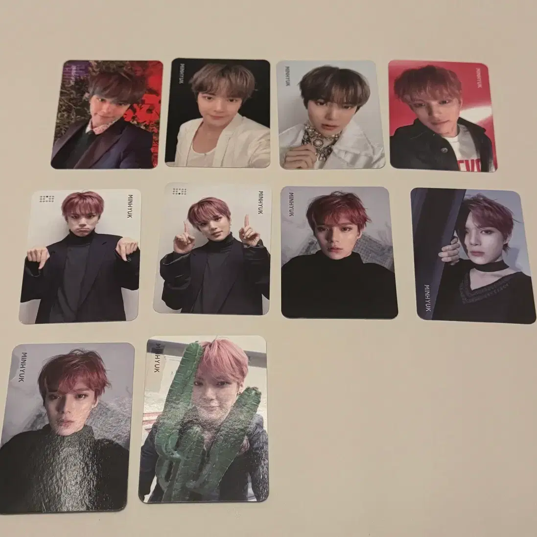 Monsta X monstax Minhyuk NFL poca set unreleased photocard album