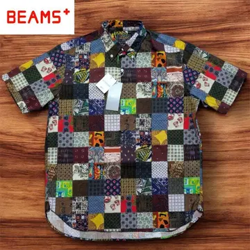 새상품 BEAMS PLUS 빔즈 패치워크 버튼다운 셔츠