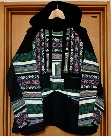 [ Sacai ] 러그 자카드 블루종