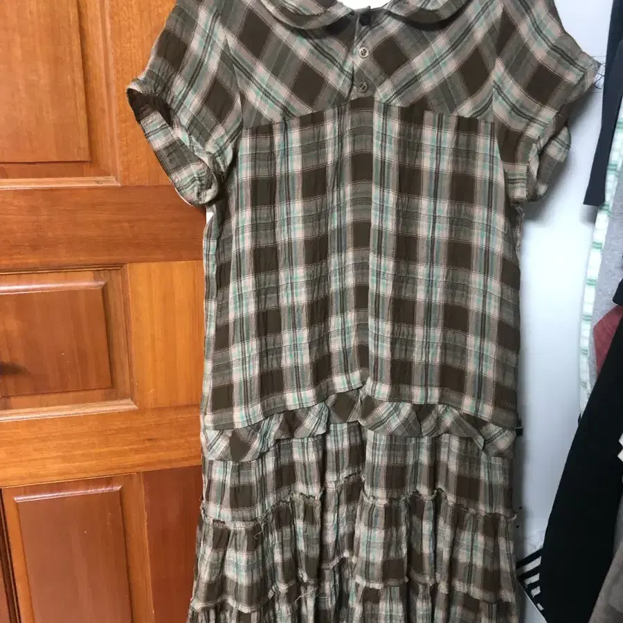 Koiseio Low Edge Check Onepiece Brown 1 | Bunjang Global