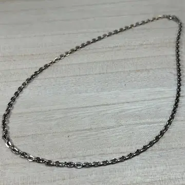 실버 925 아즈키 체인 실버 체인 약 40cm (무광 처리 있음)