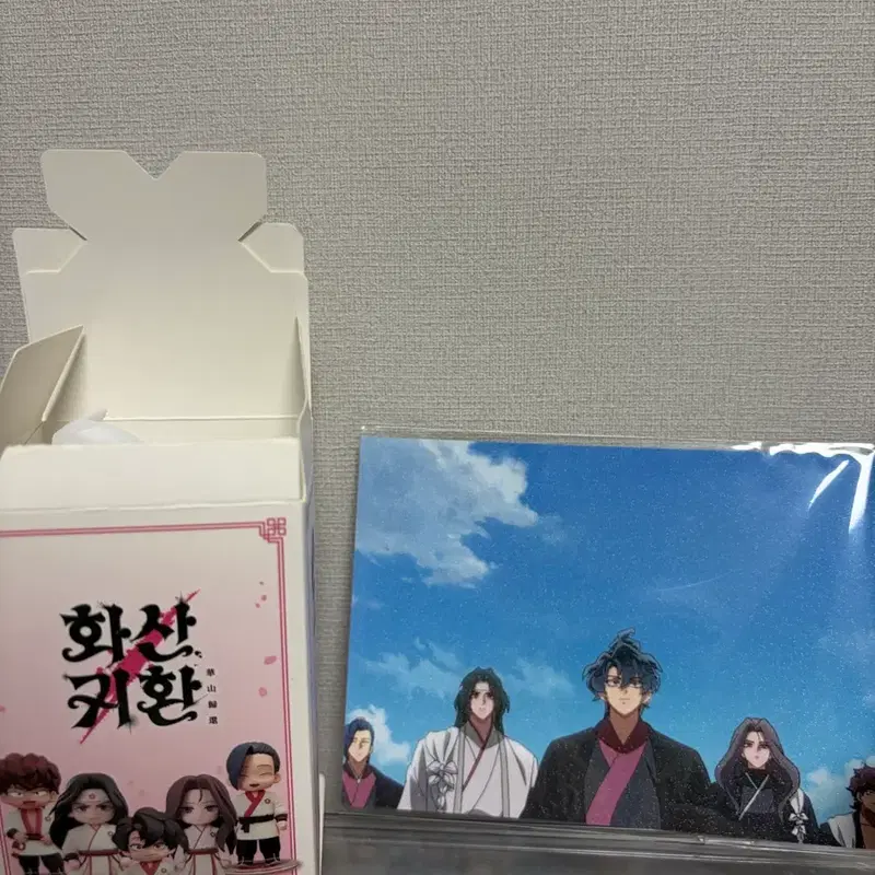 (새상품)화산귀환 윤종 피규어 1개, 팝업 특전 모래알 엽서