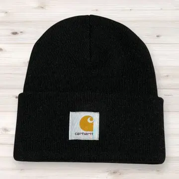 [ 미사용 새상품 새상품급 ] Carhartt 블랙 니트 모자